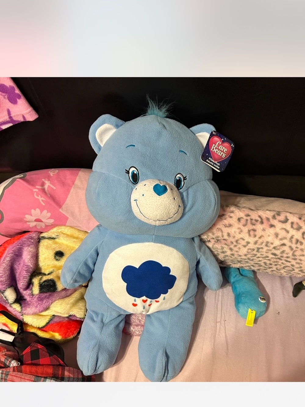 XL Care Bears Blue Plush Toy - Cozy Cloud Bear